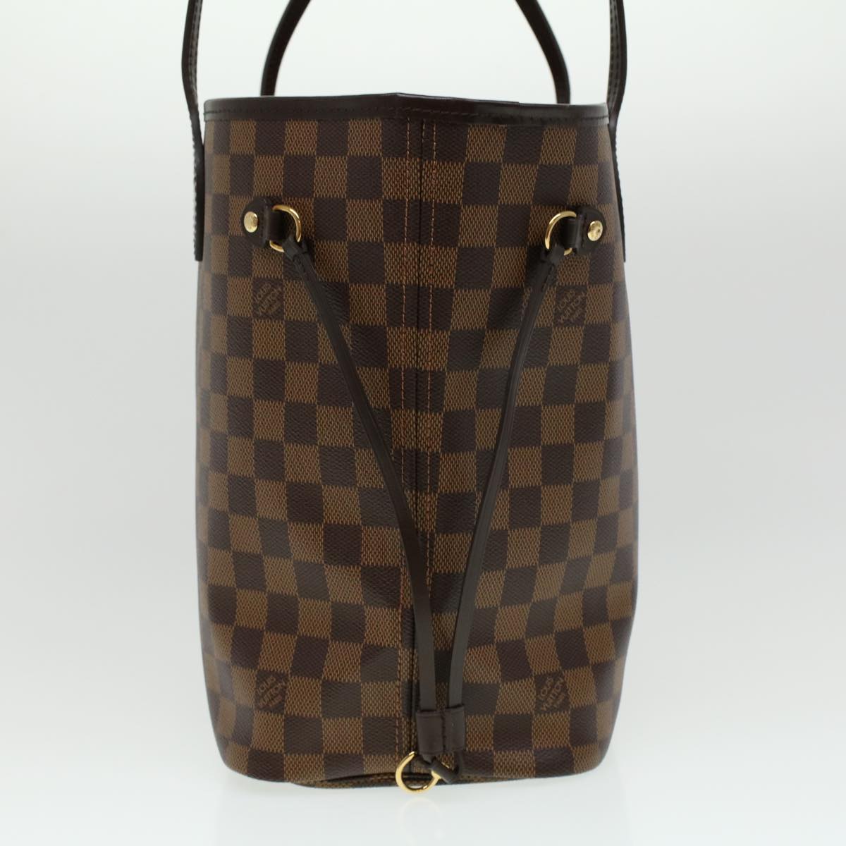 LOUIS VUITTON Damier Ebene Neverfull MM Tote Bag N51105 LV ai684SAV