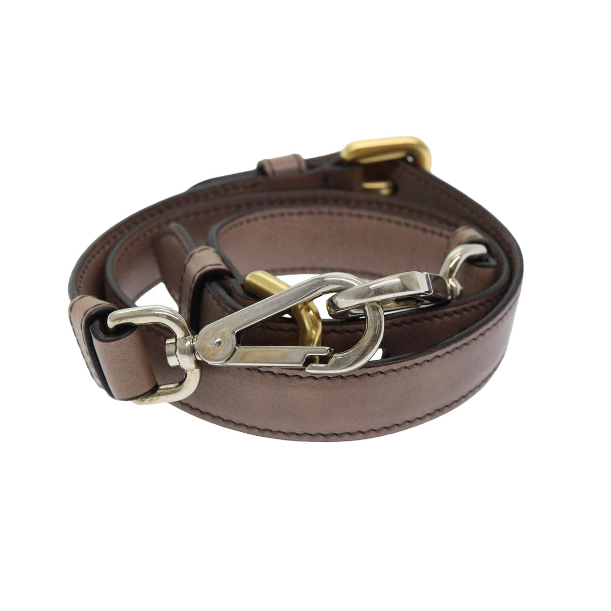 PRADA Adjustable Shoulder Strap Leather 25.2""""""""-29.1"""""""" Pink yb593