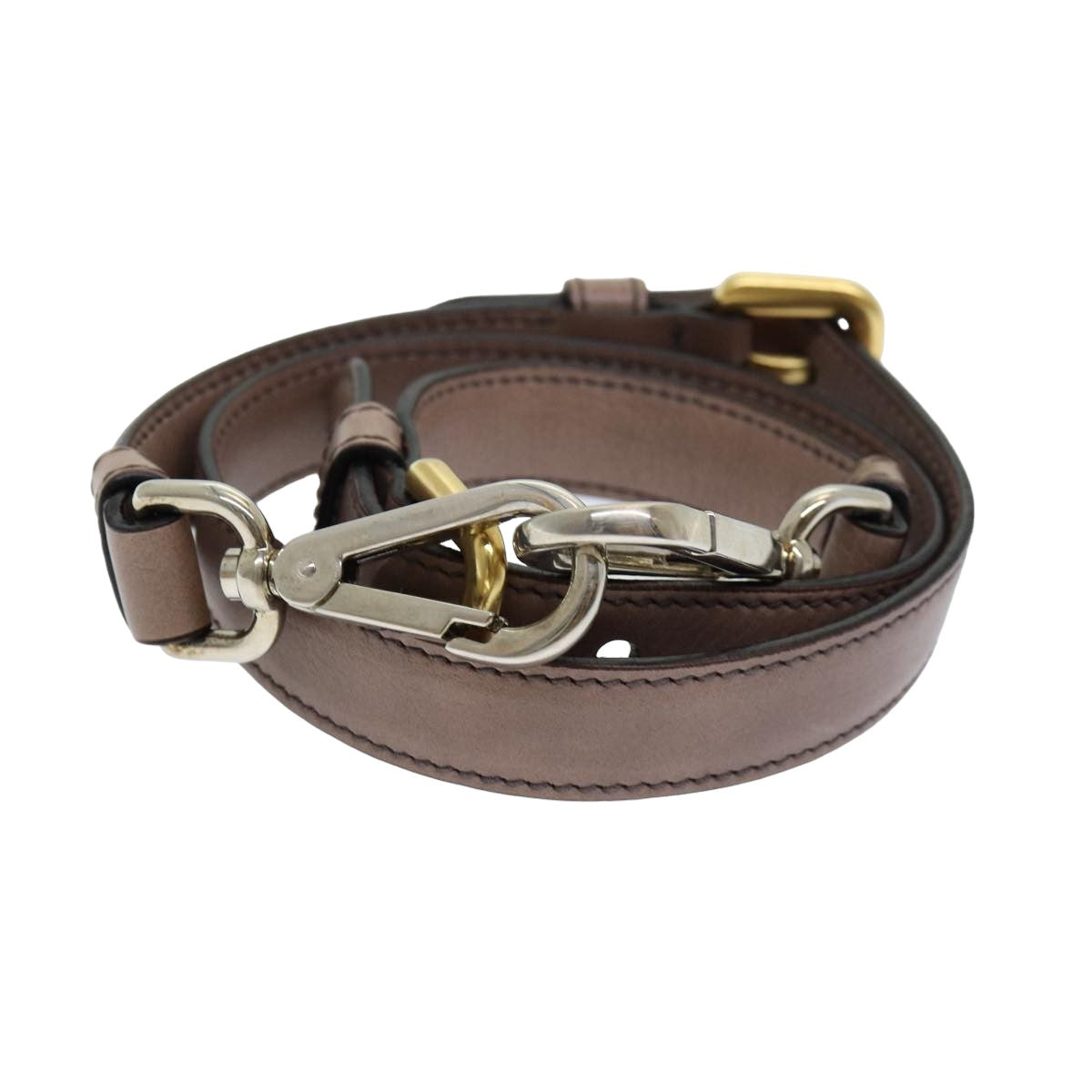 PRADA Adjustable Shoulder Strap Leather 25.2""""""""-29.1"""""""" Pink yb593