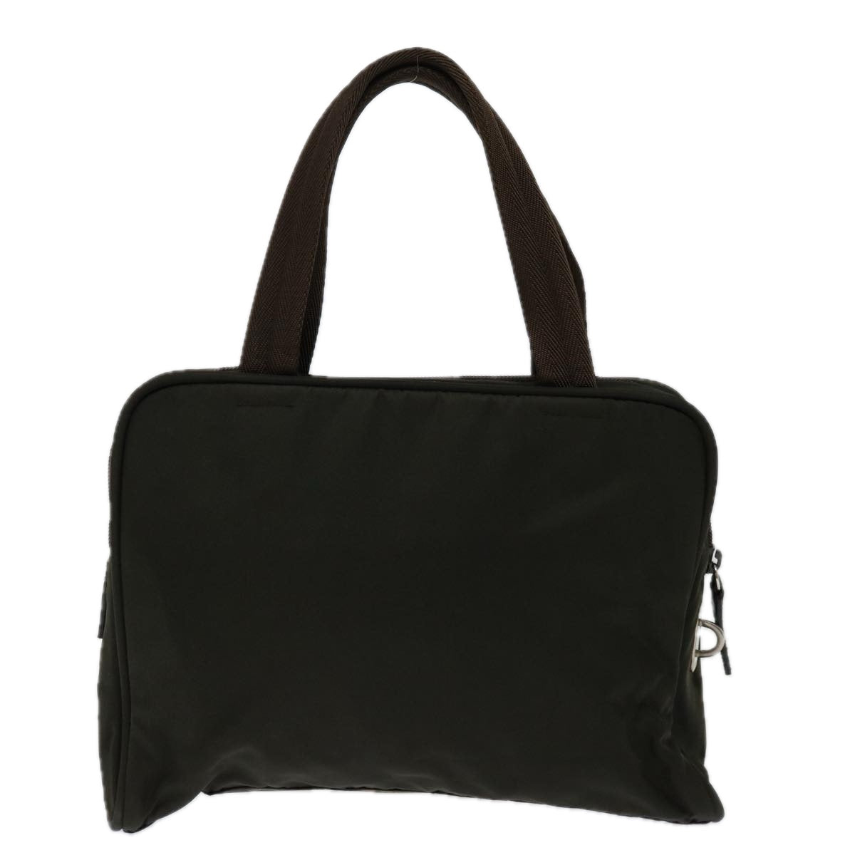 PRADA Hand Bag Nylon Brown yk11116