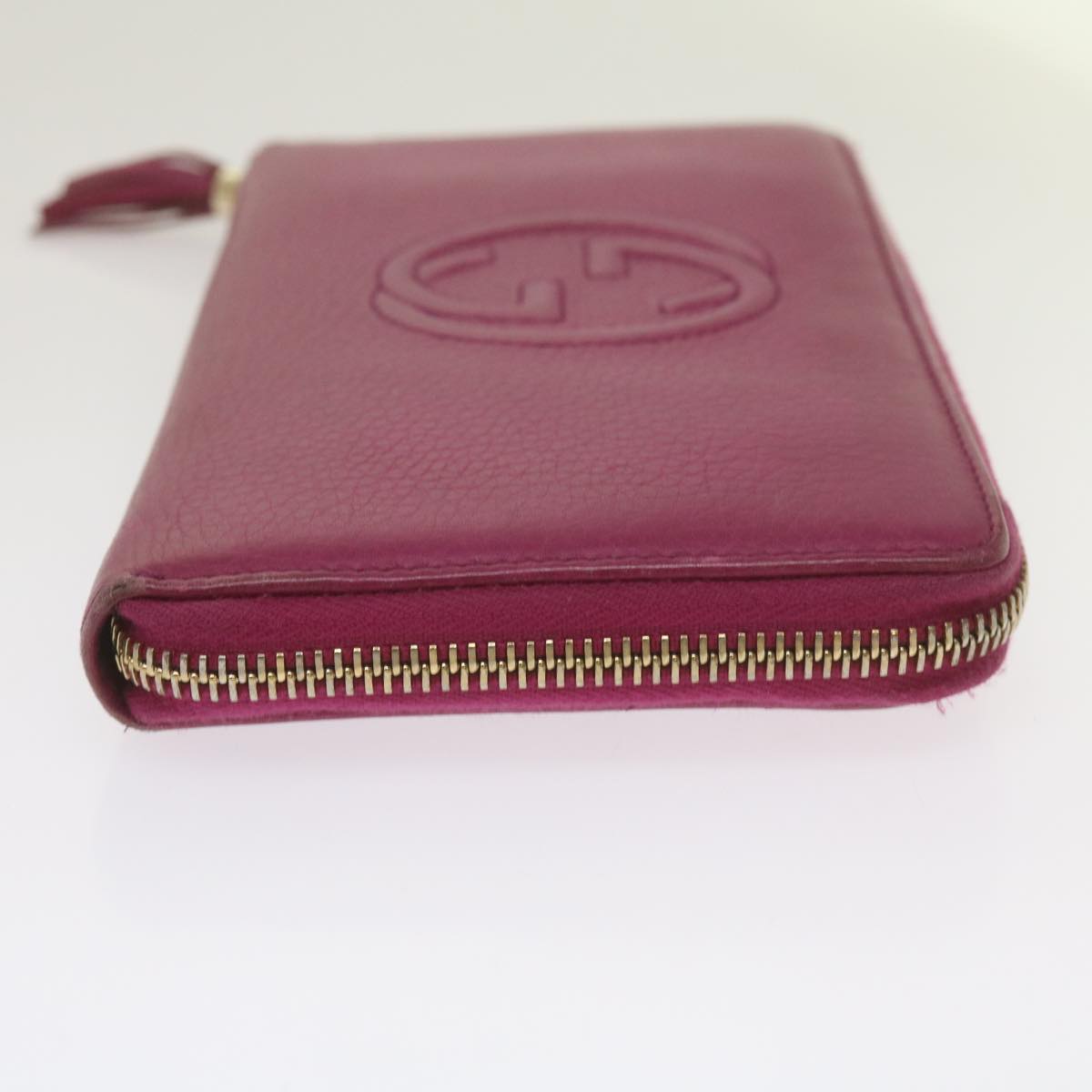 GUCCI Soho Long Wallet Leather Pink 291102 yk11136