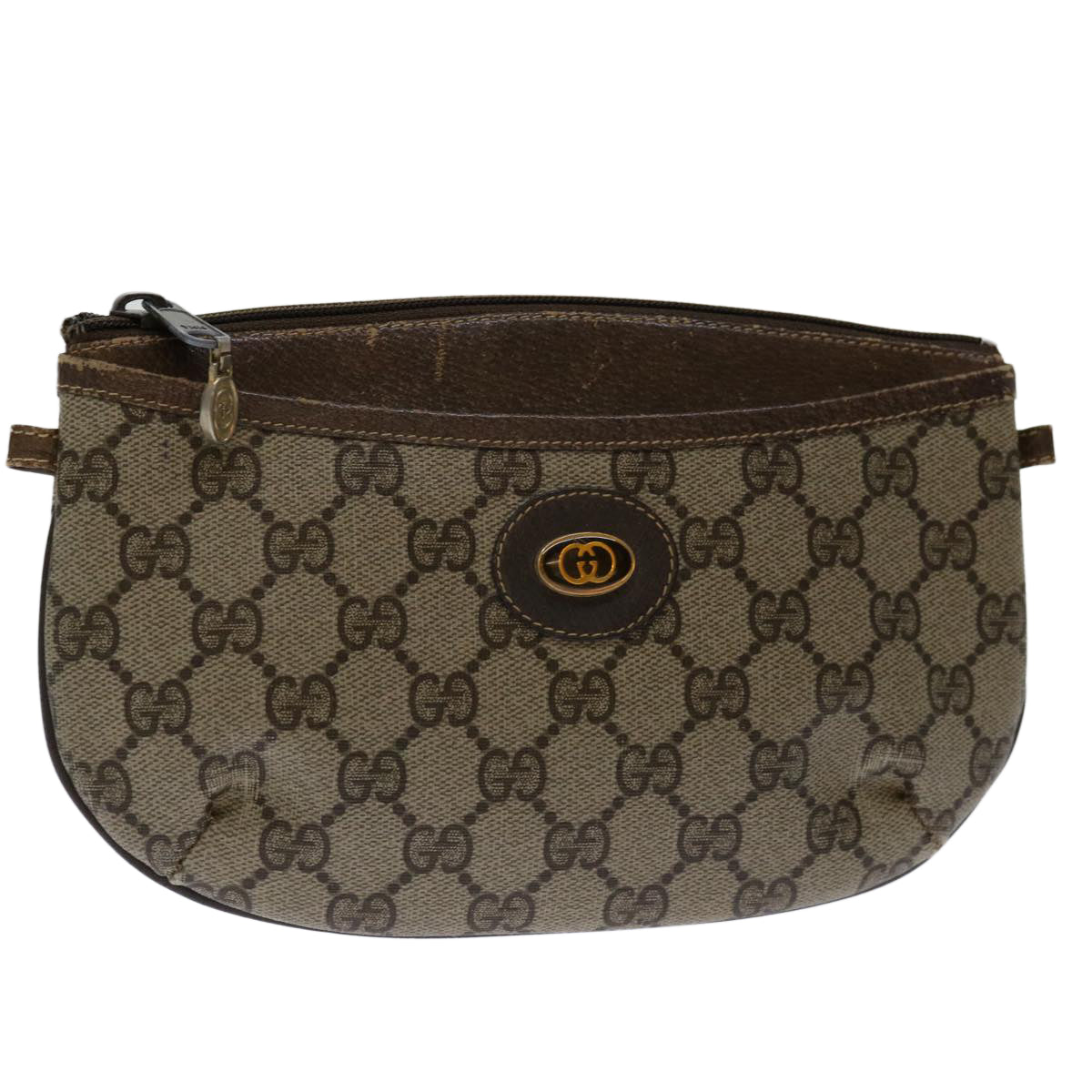 GUCCI GG Supreme Shoulder Bag PVC Beige 904 02 020 yk11138