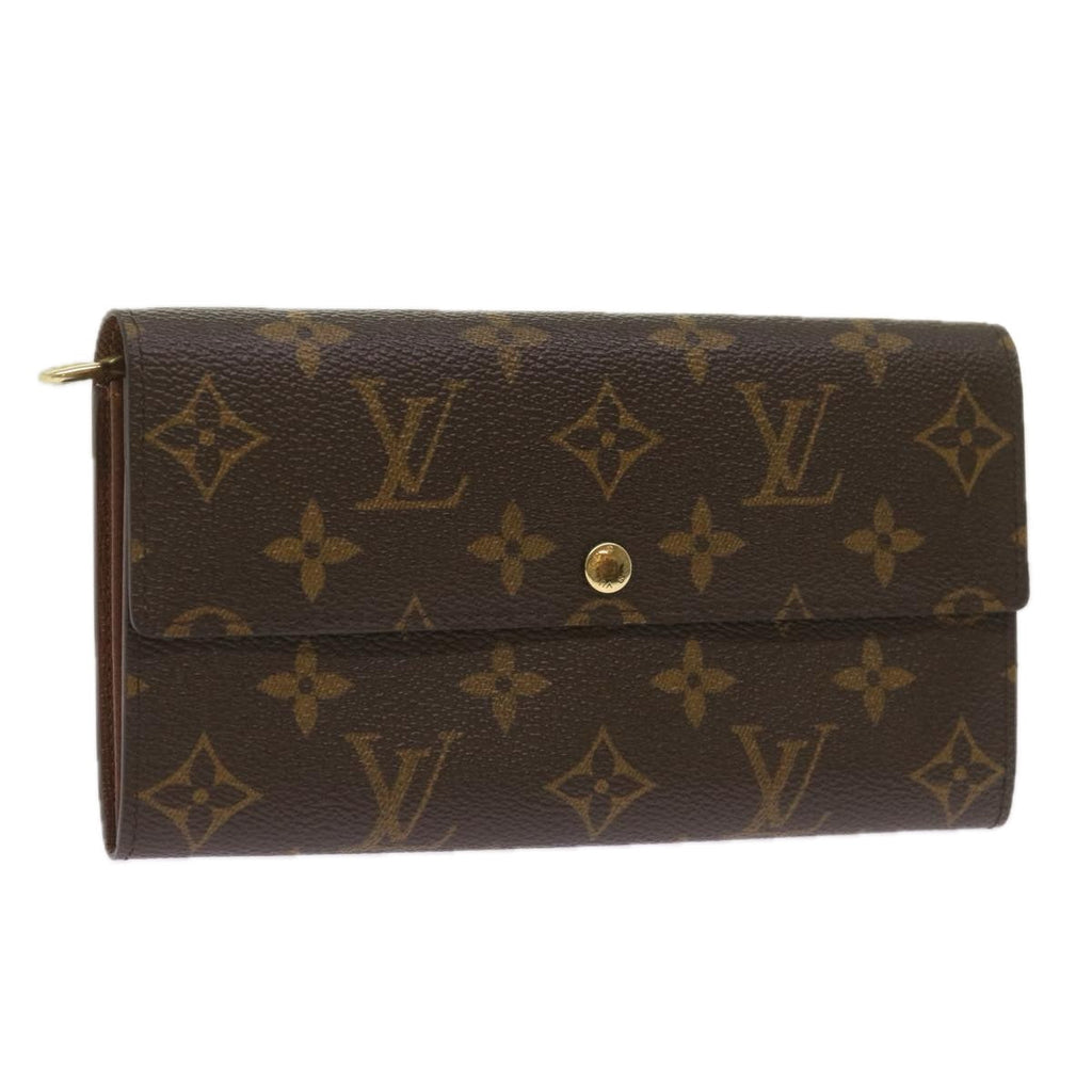 LOUIS VUITTON Monogram Pochette Porte Monnaie Credit Wallet M61725 yk11162