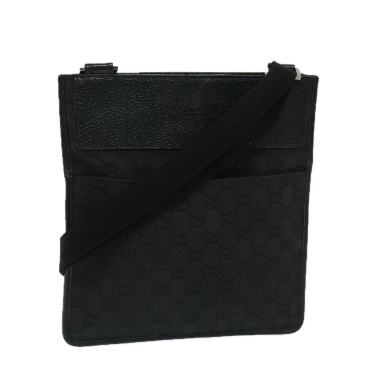GUCCI GG Canvas Shoulder Bag Black 27639 yk11209