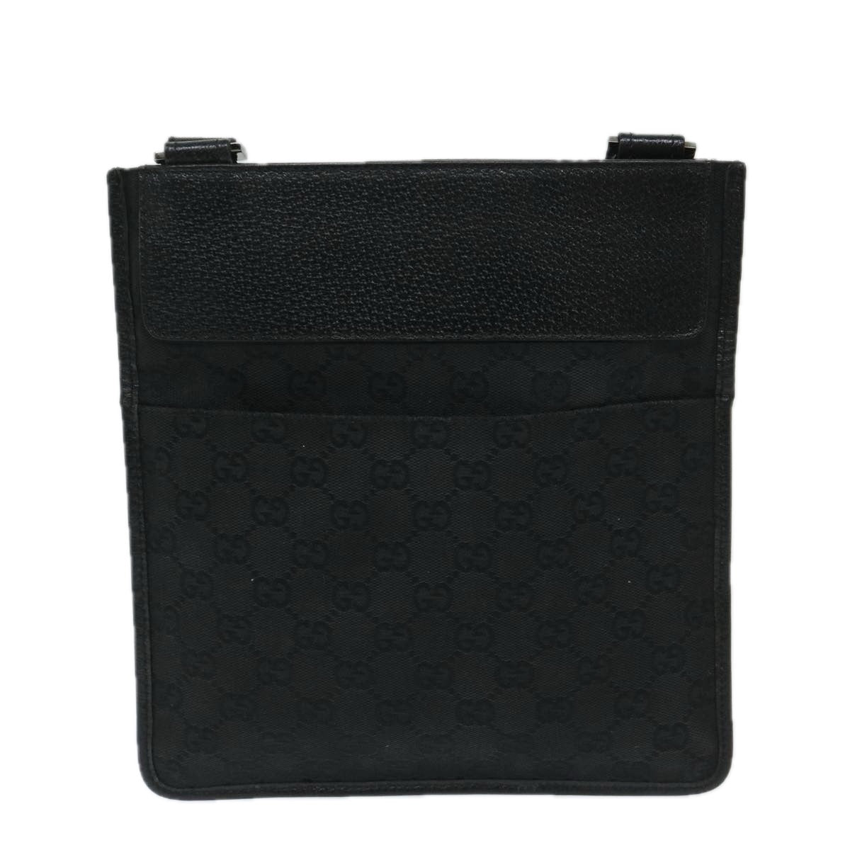 GUCCI GG Canvas Shoulder Bag Black 27639 yk11209