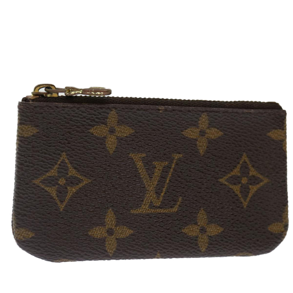 LOUIS VUITTON Monogram Pochette Cles Coin Purse M62650 LV yk11557