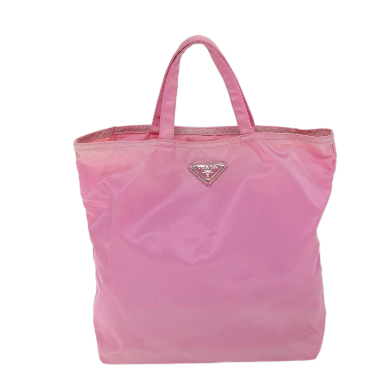PRADA Hand Bag Nylon Pink yk11651