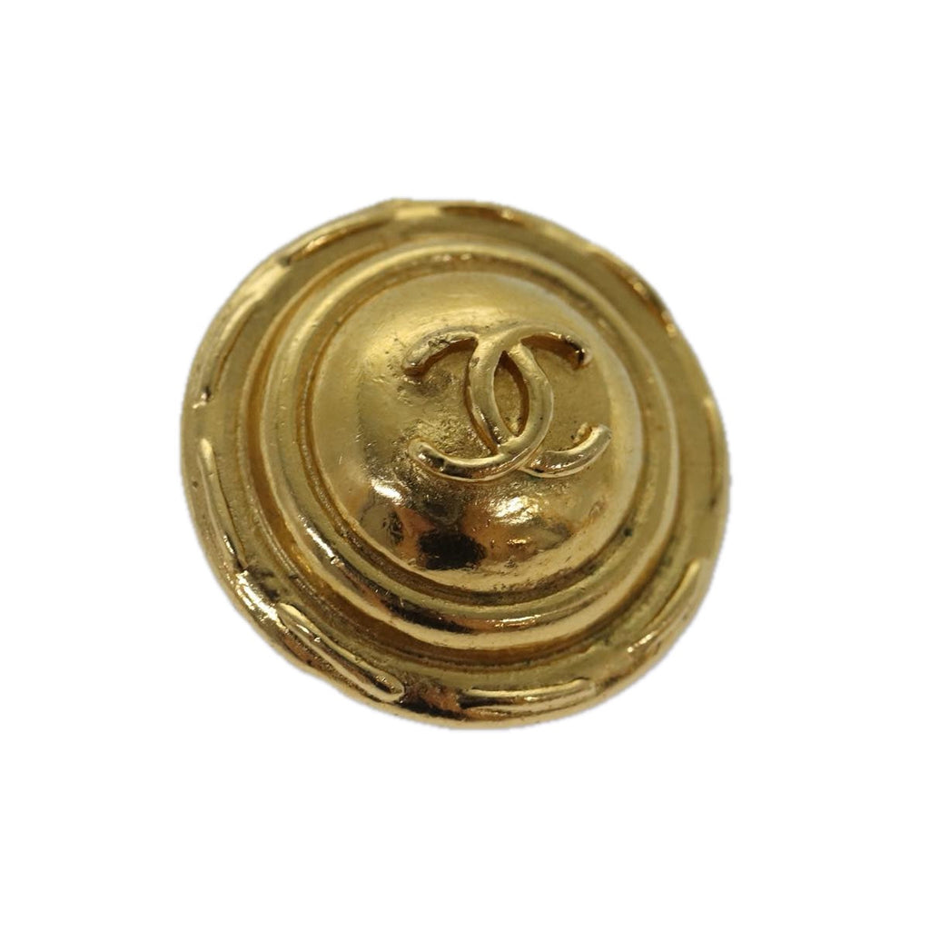 CHANEL COCO Mark Earring metal Gold CC yk14445