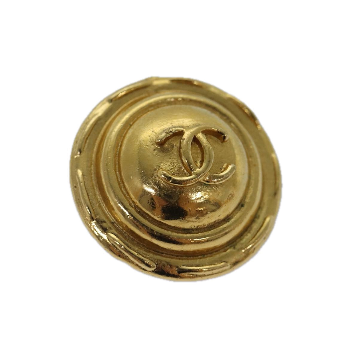 CHANEL COCO Mark Earring metal Gold CC yk14445