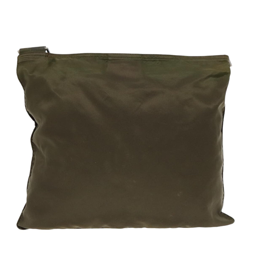 PRADA Shoulder Bag Nylon Khaki yk15402