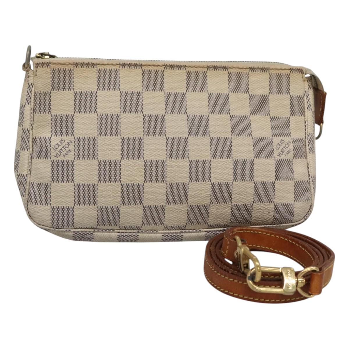 LOUIS VUITTON Damier Azur Pochette Accessoires Pouch N51986 LV yk18508