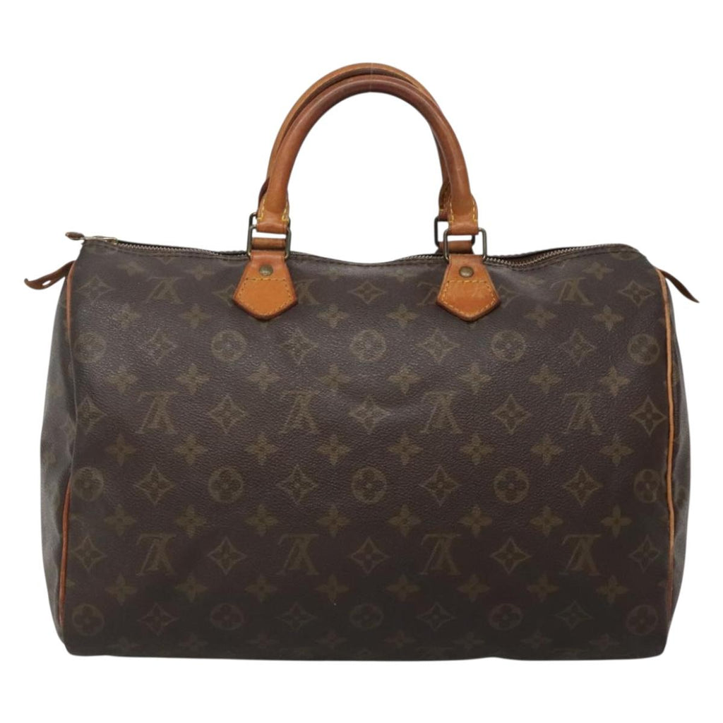 LOUIS VUITTON Monogram Speedy 35 Hand Bag M41524 LV yk19222