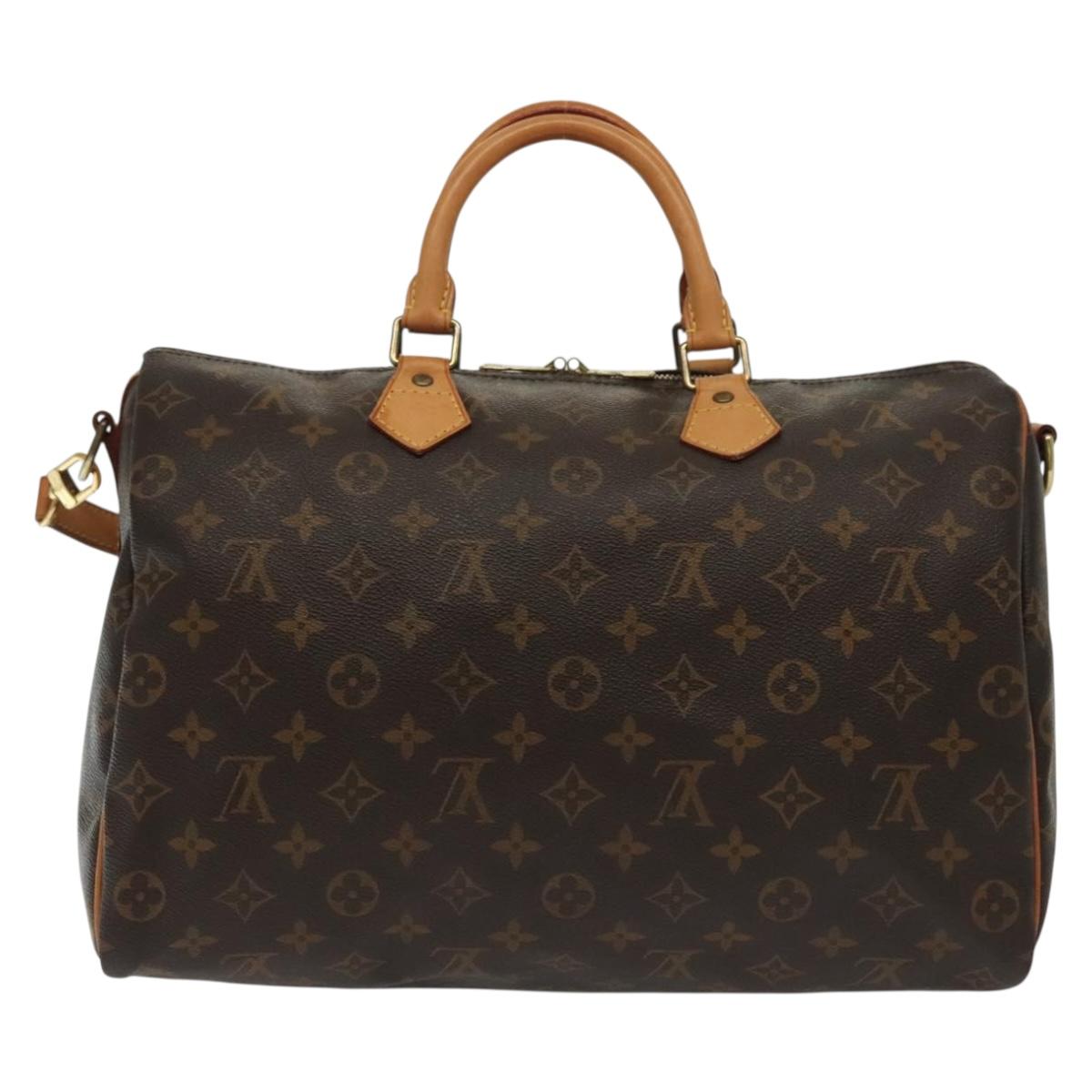 LOUIS VUITTON Monogram Speedy Bandouliere 35 Hand Bag M40392 LV yk19226