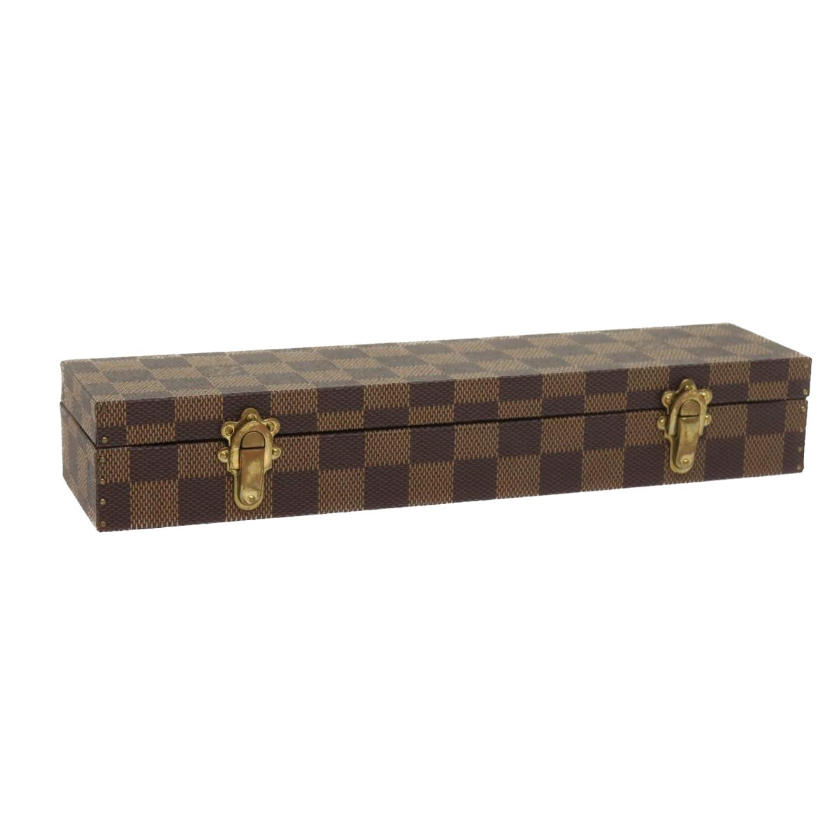 LOUIS VUITTON Damier Ebene Watch Case Trunk LV yk8757SV