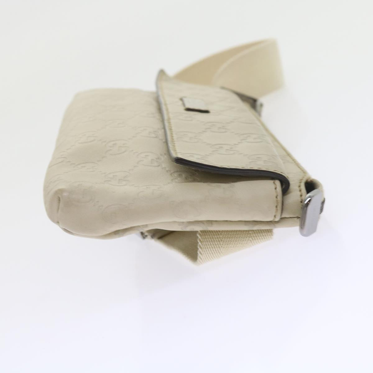 GUCCI GG Canvas Guccissima Waist bag White 162916 yk9416